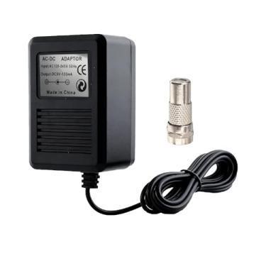 Imagem de CHILDMORY Adaptador De Alimentação Ca Com Plugue F Fêmea Tipo Macho Coaxial Para Conector Rca Rf Vídeo Tv Console Sistema Atari 2600 Eua