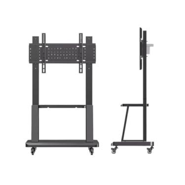 Imagem de Suporte de TV móvel suporte de TV prateleira de chão carrinho universal com rodas pequeno suporte de TV suporte de TV
