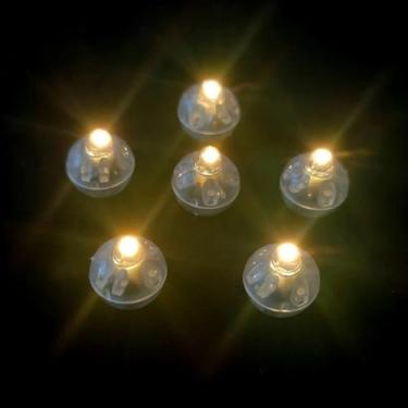 Imagem de Mini Luzes De Balão Individual LED Bateria Minúscula Sem Fio Para Decorar Sua Varanda Festas(Branco Quente,50)