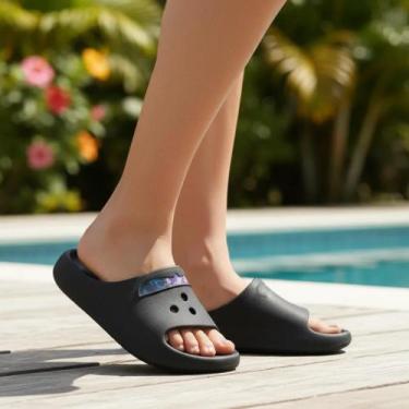 Imagem de Chinelo Nuvem Slide Infantil Tendencia Casual Divertido Fofo Estiloso 