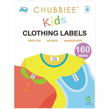 Imagem de Etiquetas de roupas Chubbiee All Purpose No-Iron Kids, pacote 160