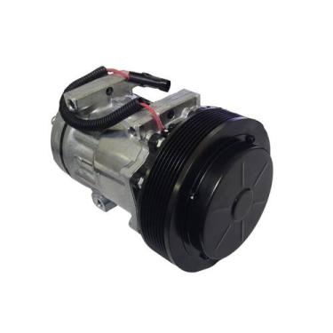 Imagem de Compressor 7h15 12v polia 8pk 152mm trator case magnum colheitadeira 8