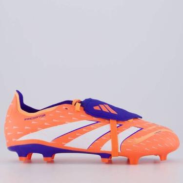 Imagem de Chuteira Adidas Predator League FG/MG Lin Campo Laranja, 40