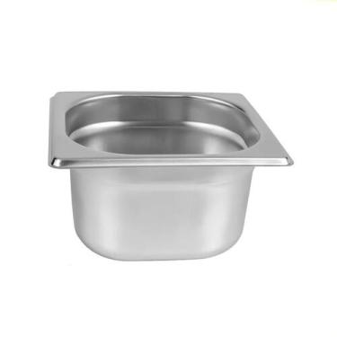 Imagem de Cuba Gastronomica Sem tampa Gn Buffet Inox 1/6 100mm - Zepper