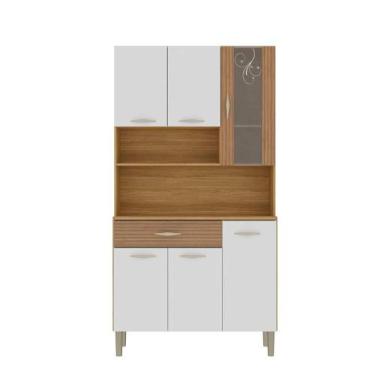 Imagem de Armário de Cozinha Kit 6 Portas 1 Gavetas com prateleiras Golden Kits 