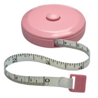 Imagem de Fita Métrica Metrica Trena 1,5 Metros Profissional - Love Saude, ROSA 