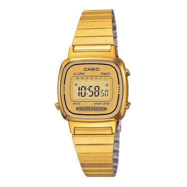 Imagem de Relógio Casio Feminino Digital Vintage Dourado LA670WGA-9DF