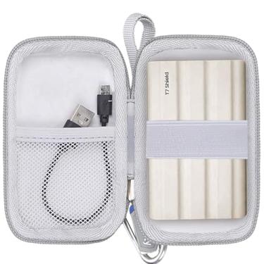 Imagem de Capa de disco rígido para Samsung T9 SSD portátil/Samsung T7 Shield/ T7/T7 Touch SSD portátil unidade de estado sólido 1TB, 2TB, 500 GB, apenas capa (preto)