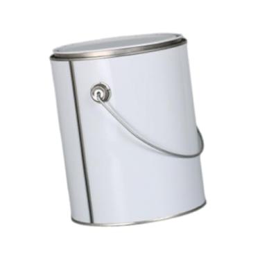 Imagem de Generic Lata de tinta, balde de metal para tinta, multifuncional, à prova de ferrugem, com tampa, recipiente de armazenamento para verniz faça você