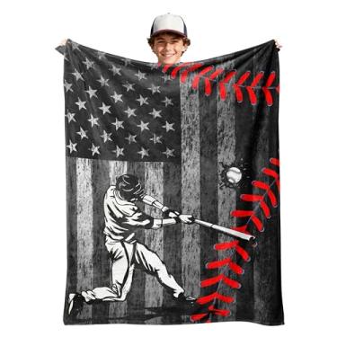Imagem de Cobertor de beisebol 320gsm cobertor infantil fofo aconchegante macio macio cobertor decorativo leve presentes para meninos meninas mulheres homens cobertores de bebê colcha para cama sofá cadeira