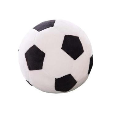 Imagem de Brinquedo de futebol de pelúcia, almofada macia, boneca de desenho ani