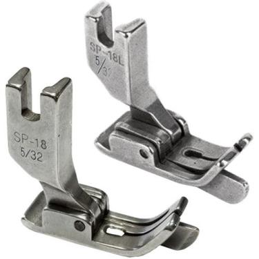 Imagem de 2 Calcador Guia Direito Esquerdo 5/32 4mm Pesponto Reta Inds - Evolver