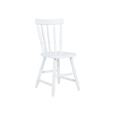 Imagem de Cadeira Ditália Madeira Maciça Eucalipto Cor:branco Branco