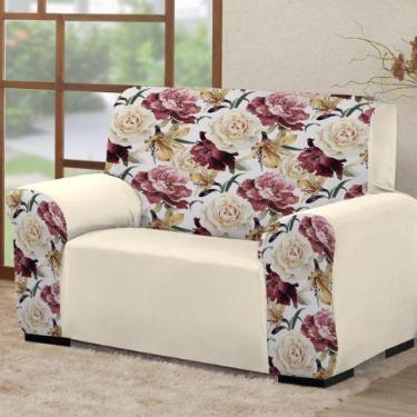 Imagem de Capa para de sofá 2 lugares Coladinha Mista 1PEÇA AVULSA Decoração par