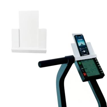 Imagem de Falnvita Suporte de telefone compatível com Rogue Echo Bike V2.0 instalação sem parafusos, proteja seu telefone, tablet durante exercícios para assistir facilmente a vídeos, ouvir música e rastrear