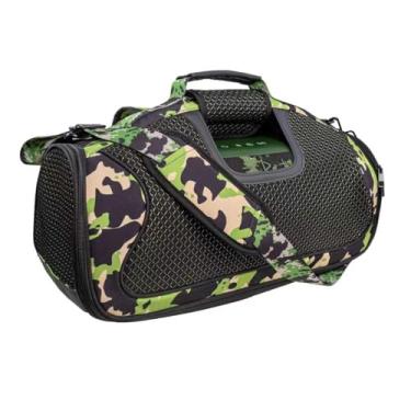 Imagem de Hzycwgone Capa de viagem portátil com alça para JBL Boombox 4 – Alto-falante portátil à prova d'água mais potente, bolsa extra para microfones, cabos, camuflagem