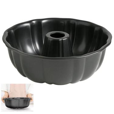 Imagem de Forma Antiaderente Bolo Pudim Redondo Furo no Meio Refeiçao Cozinha Sobremesa Receita P...