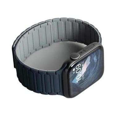 Imagem de Pulseira Esportiva Magnética De Silicone De 49mm 45mm 46mm 42mm 38mm 4