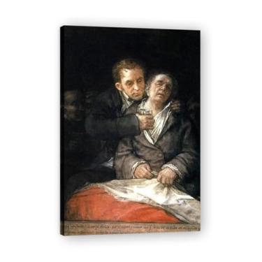 Imagem de Doctor CareFrancisco De Goya Impressão em tela romântica espanhola - Obra-prima do influente pintor romântico 59,9 x 75 cm emoldurado