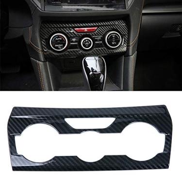 Imagem de Bishop Tate Para Subaru Crosstrek GT 2018-2022, Impreza GK 2017-2020 Painel Interior do Carro Console Moldura de Ar Condicionado Acabamento ABS Fibra de Carbono Acessórios Preto 1PC