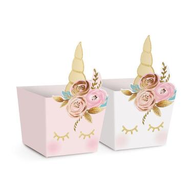 Imagem de Cachepot De Papel Unicórnio - 8 Unidades