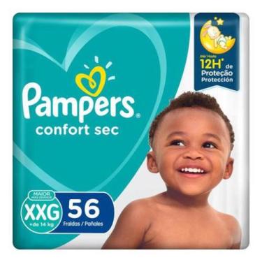 Imagem de Fralda Pampers Confort Sec Tam. XXG - + de 14kg 56 Unidades