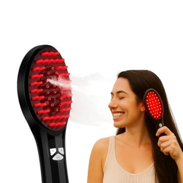 Imagem de Pente Escova Unissex de Terapia Capilar para Cabelo com LED Terapeutica para Crescimento do Cabelo e Alívio de Estresse