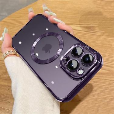 Imagem de Capa magnética para iPhone 15 16 14 17 13 12 11 Pro Max Air, protetor de lente de câmera, carregador sem fio
