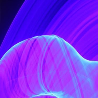 Imagem de Quadro Decorativo Moderno Com Estampa de Ondas Eletromagnéticas Prime Arte 50x50cm