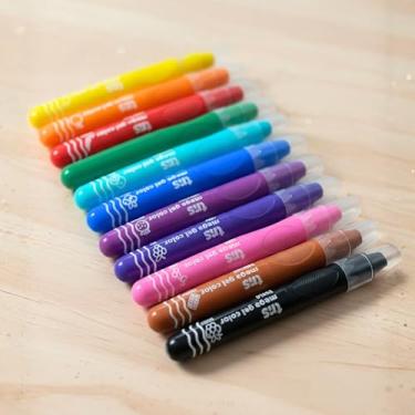 Imagem de Kit 11 Giz Retrátil Mega Gel Color Aquarelável