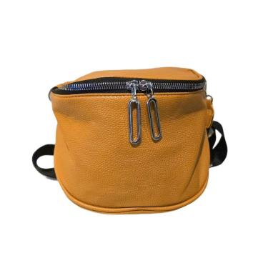 Imagem de Bolsa Transversal Pochete Alça Ajustável Casual Lisa Amarelo