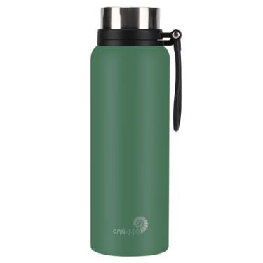 Imagem de Garrafa Térmica de Inox - 1,2L - Verde Militar - CAN.U.DO