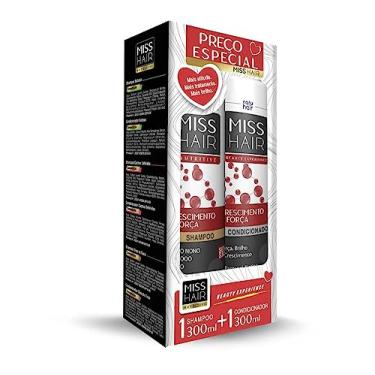 Imagem de Kit Shampoo+Condicionador Miss Hair Crescimento E Força 300Ml