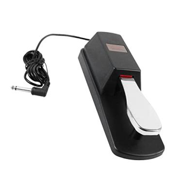 Imagem de SPYMINNPOO Pedal de Sustentação, Pedal de Efeito de Sustentação de Liga Metálica Premium Com Interruptor de Polaridade para Teclado de Piano Eletrônico, Cabo de 1,5 M, Base Antiderrapante para