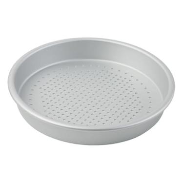 Imagem de Ioensy Forma de pizza perfurada em liga de alumínio, versátil, para forno, assadeira redonda ideal para pizzas em restaurantes e estabelecimentos comerciais, 7 Inch