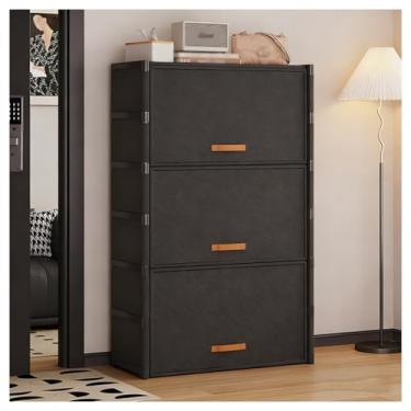 Imagem de SPXMQSS Sapateira, armário de armazenamento de sapatos de 3/5/7/9 níveis com porta, prateleira de sapateira de pé livre, resistente, economiza espaço, fácil de montar para armário, entrada, corredor