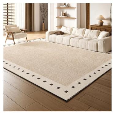 Imagem de SPXMQSS Tapetes de área para sala de estar, lavável, antiderrapante, antiderrapante, tapete de piso interno, resistente a manchas, tapete para sala de estar, quarto, sala de jantar, escritório em casa