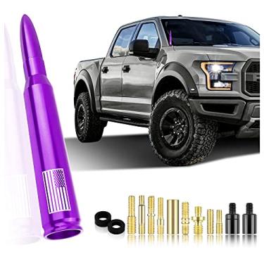 Imagem de Antena de bala de carro, acessórios de decoração externa de caminhão, antena de substituição de veículo para carro, compatível com Ford F150 RAM 1500 GMC caminhonetes resistentes acessórios (nova