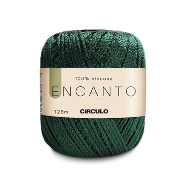 Imagem de Fio Encanto Linha Novelo Circulo 100% Viscose - 128m - 100g (Musgo)