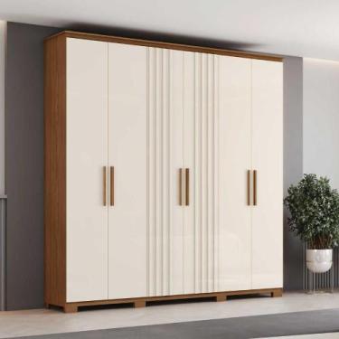 Imagem de Guarda Roupa Casal Ávila 06 Portas 04 Gavetas Roupeiro Casal - Henn, N