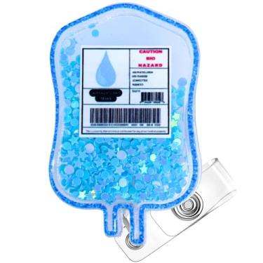 Imagem de Carretel de crachá de estudante de enfermagem, suporte retrátil para futuros enfermeiros em andamento, estudantes de enfermagem, engraçado, fofo, com glitter, crachá para medicina, IPN RN, presentes