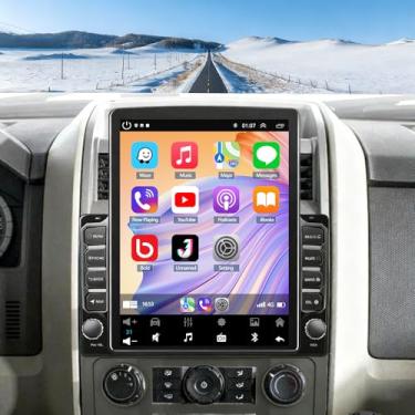 Imagem de Atualização de rádio automotivo 2G + 64G para Honda Pilot 2003 2004 2005-2008 com CarPlay sem fio Android Auto, tela sensível ao toque de 9,7 polegadas Android 14 Double Din estéreo com Bluetooth GPS