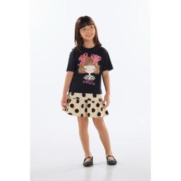 Imagem de Conjunto com Blusa e Saia de Bolinhas Quimby-Feminino