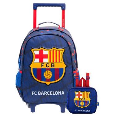 Imagem de Kit Escola Barcelona Mochila Costa Roda + Lancheira Térmica - Xeryus