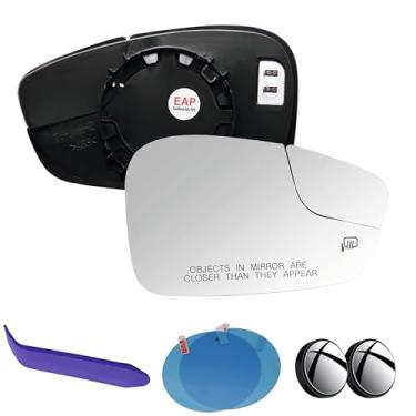 Imagem de EAP Vidro espelhado de passageiro compatível com Ford Fiesta 2011-2019, aquecido, BE8Z17K707B BE8Z17K707A BE8Z17K707C