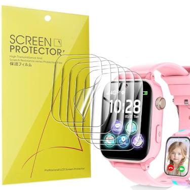 Imagem de Lamshaw Compatível com o protetor de tela de relógio inteligente MOKAST, [pacote com 6] Película transparente TPU de cobertura total compatível com o relógio inteligente MOKAST X38 de 1,57 polegadas