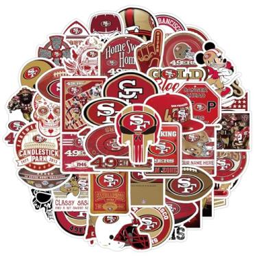 Imagem de 50 adesivos de vinil de futebol americano à prova d'água para fãs de futebol, garrafas de água, laptop, snowboard, scrapbook, decoração de bagagem, adesivos DIY - 07