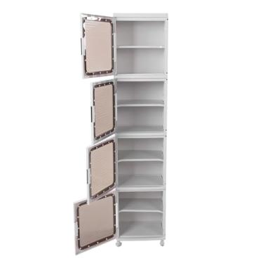 Imagem de Zerodis Armário de Armazenamento, Caixas de Armazenamento Caixa de Armário Empilhável e Organizador de Com Rodas Fácil Mobilidade para Organizar Itens Pequenos Sapatos, Lanches e Brinquedos de, de