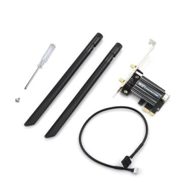 Imagem de Placa WiFi 6 PCIe WiFi de até 2400 mbps, adaptador sem fio de banda dupla para PC de mesa