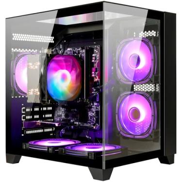 Imagem de LXZ Computador Desktop Ryzen 5-5600GT 8 core 3.6GHz, 16G DDR4 RAM, 512G NVME SSD, computador torre com Wi-Fi e fonte de alimentação de 400W para trabalho, casa e escritório